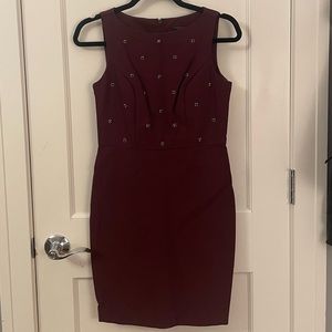 Beaded Burgundy Dress